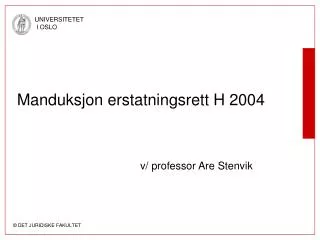 manduksjon erstatningsrett h 2004