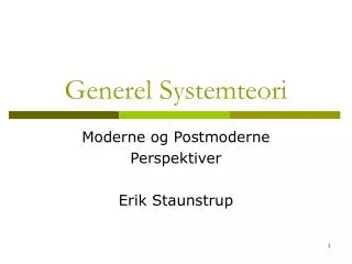 generel systemteori