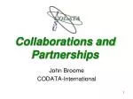 Collaborations and Partnerships - slide 1