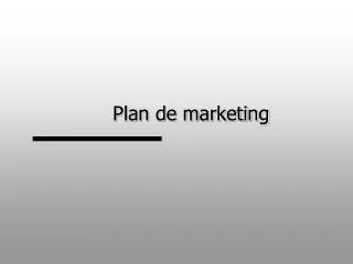 plan de marketing