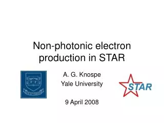 Non-photonic electron production in STAR