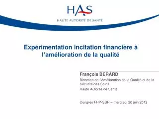 exp rimentation incitation financi re l am lioration de la qualit