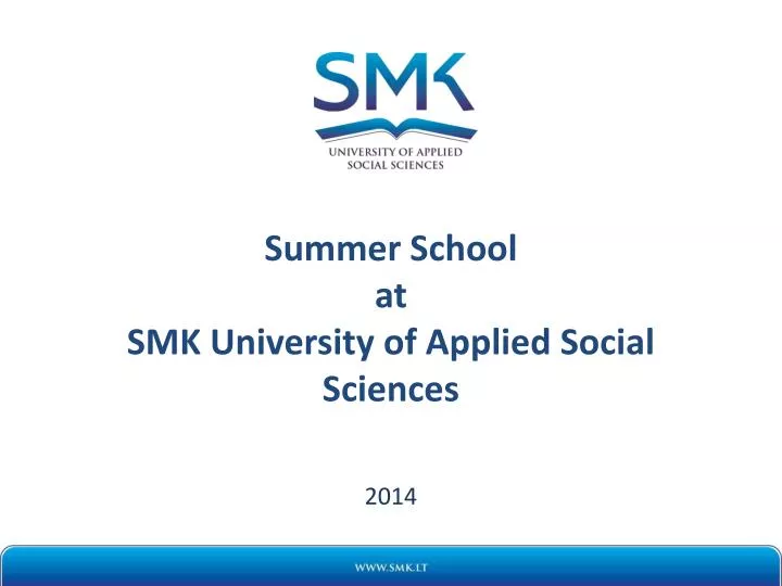 summer school at smk university of applied social sciences