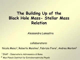 The Building Up of the Black Hole Mass- Stellar Mass Relation