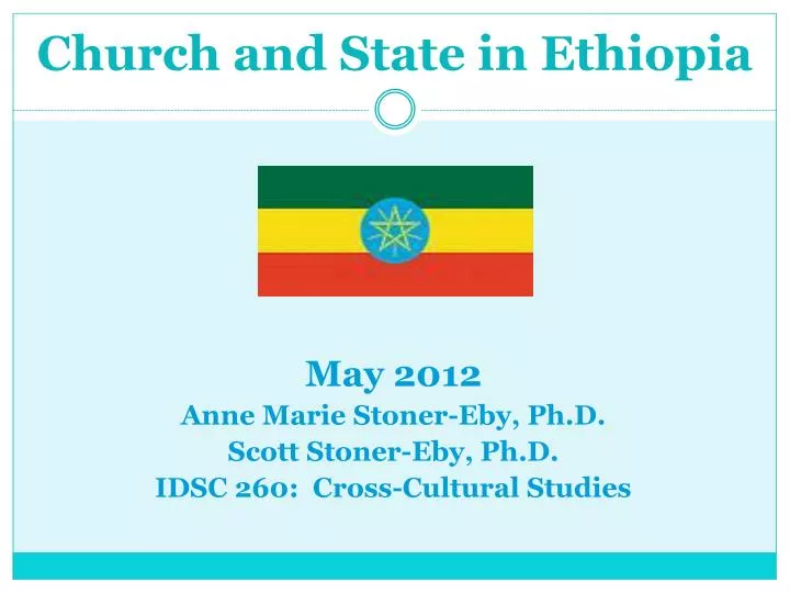 church and state in ethiopia
