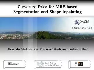 Curvature Prior for MRF-based Segmentation and Shape Inpainting