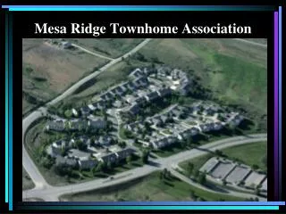 Mesa Ridge Townhome Association