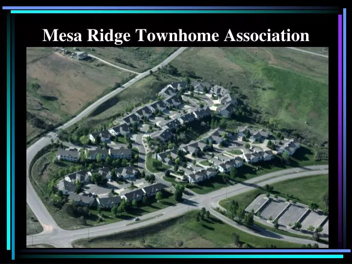 mesa ridge townhome association