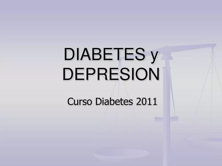 diabetes y depresion