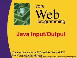 Java Input/Output