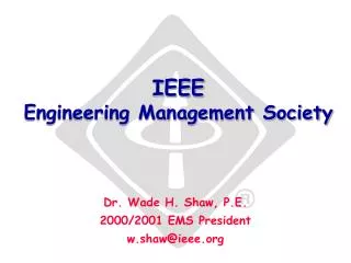 IEEE Engineering Management Society