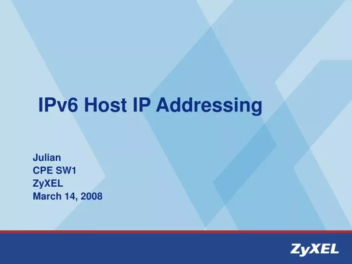 ipv6 host ip addressing