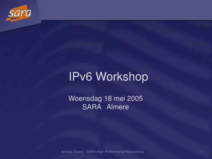 ipv6 workshop