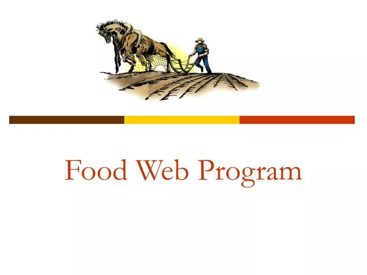 food web program