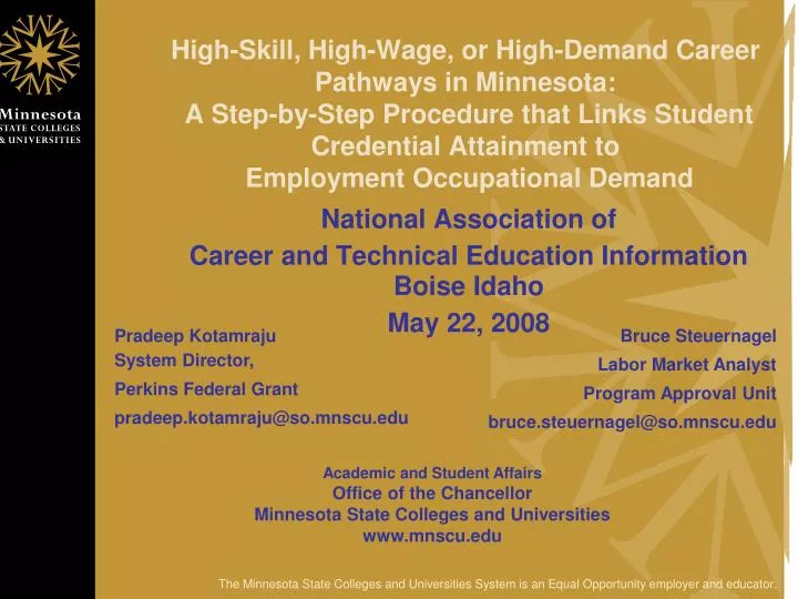 national association of career and technical education information boise idaho may 22 2008