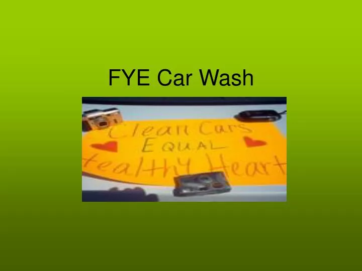 fye car wash