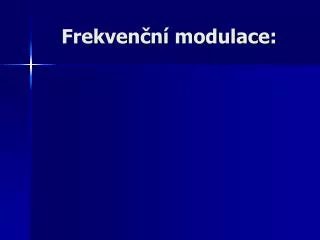 frekven n modulace