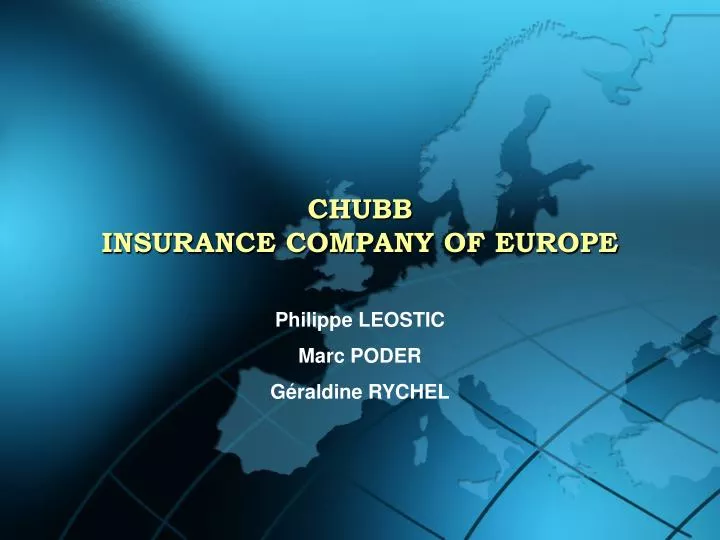 chubb insurance company of europe
