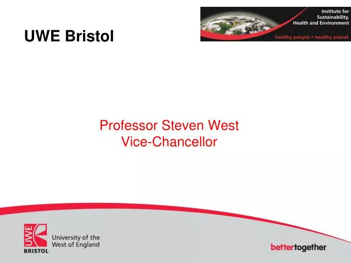 professor steven west vice chancellor