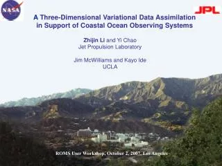 A Three-Dimensional Variational Data Assimilation in Support of Coastal Ocean Observing Systems