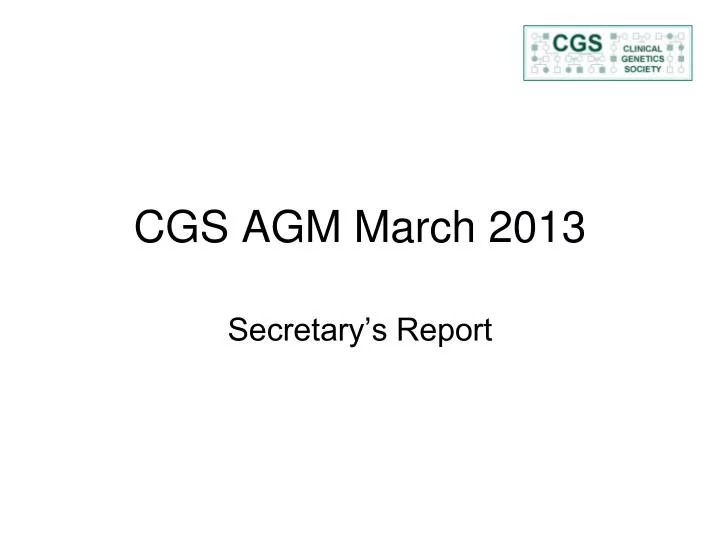 cgs agm march 2013