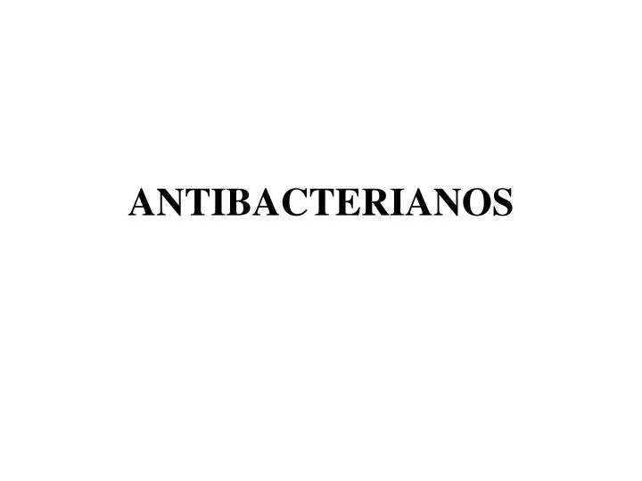 antibacterianos