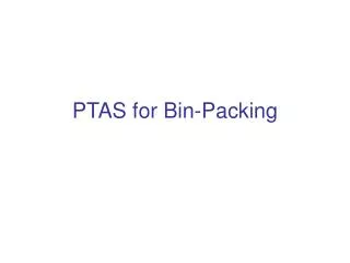 PTAS for Bin-Packing