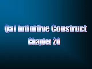 Qal Infinitive Construct