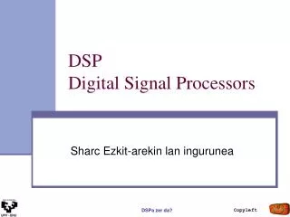 dsp digital signal processors