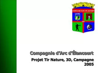 compagnie d arc d lancourt