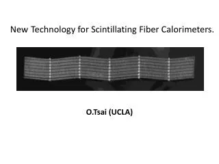 New Technology for Scintillating Fiber Calorimeters.