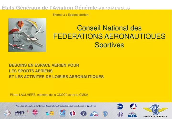 conseil national des federations aeronautiques sportives