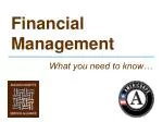 Financial Management - slide 1