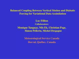 Balanced Coupling Between Vertical Motion and Diabatic Forcing for Variational Data Assimilation