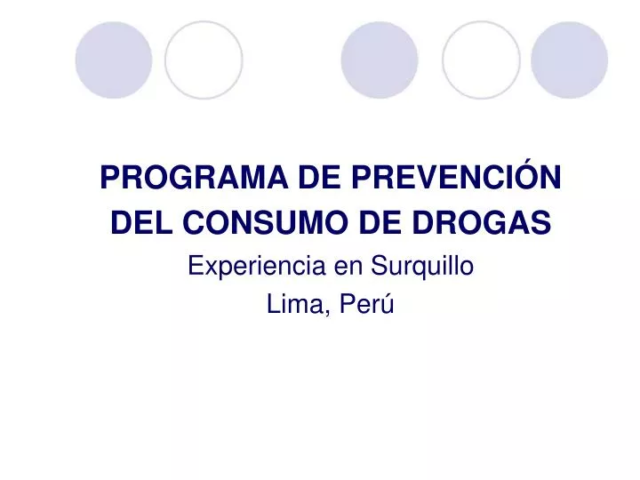 programa de prevenci n del consumo de drogas