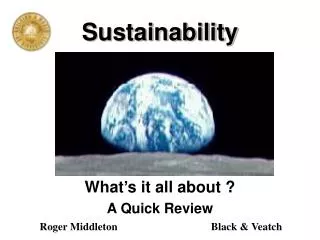 Sustainability