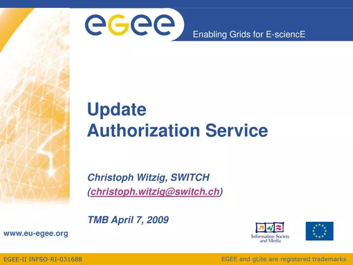 update authorization service