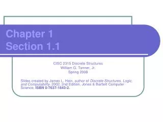 Chapter 1 Section 1.1
