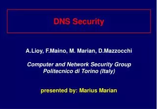 DNS Security