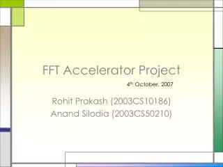 FFT Accelerator Project