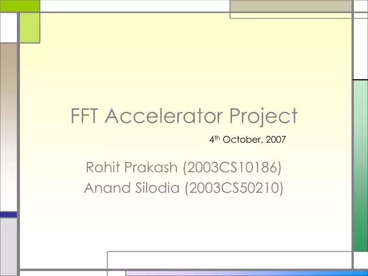 fft accelerator project