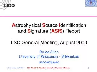 LIGO-G000283-00-D
