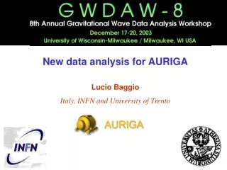New data analysis for AURIGA