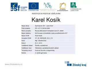 karel kos k