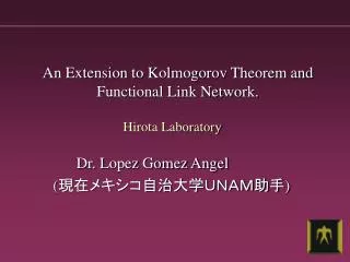 An Extension to Kolmogorov Theorem and Functional Link Network.