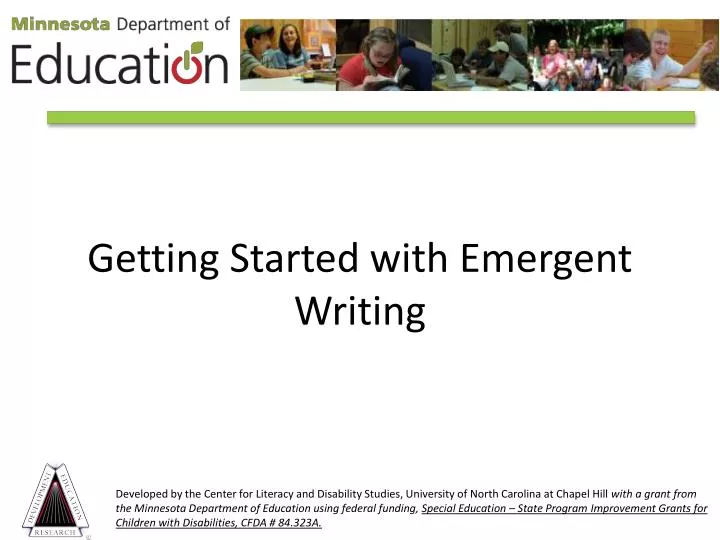 getting started with emergent writing