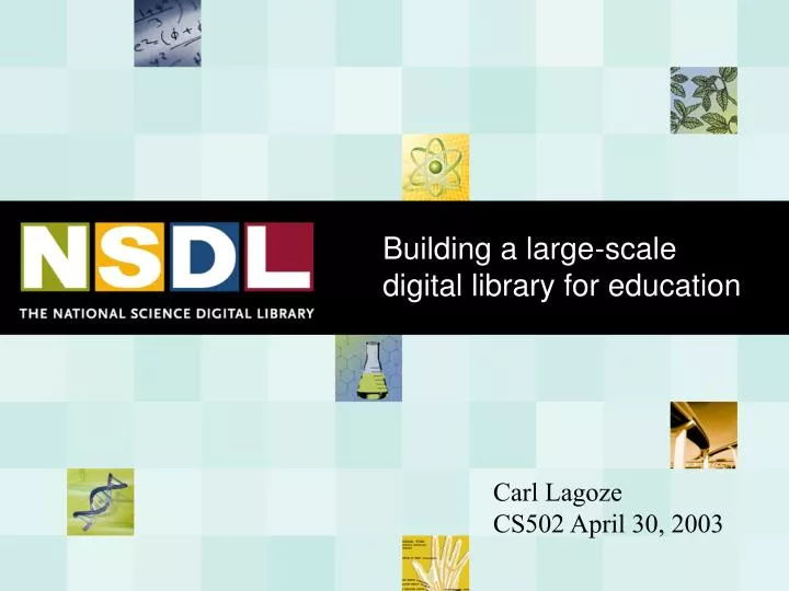 building a large scale digital library for education