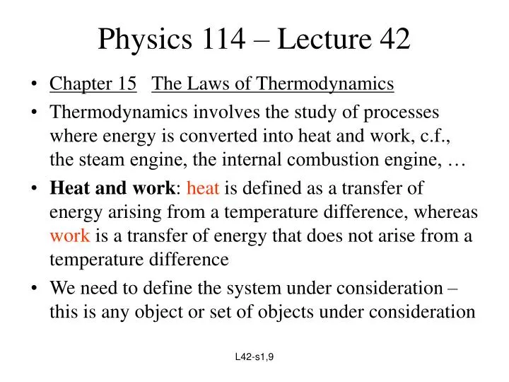 physics 114 lecture 42