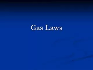 gas laws