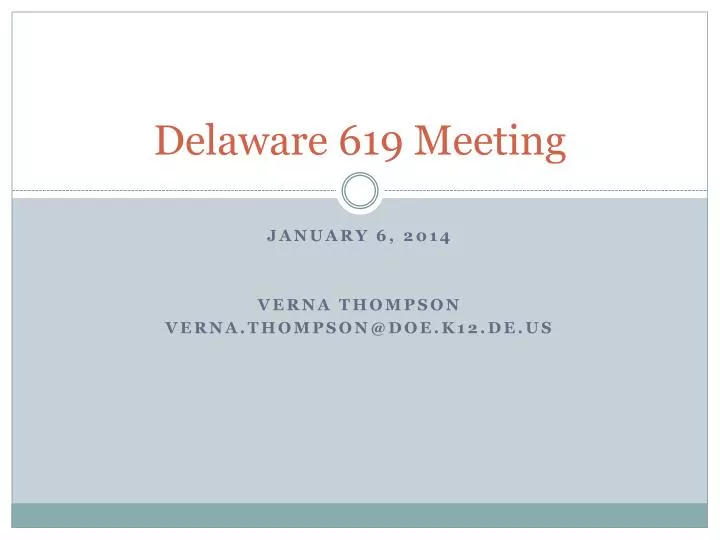 delaware 619 meeting